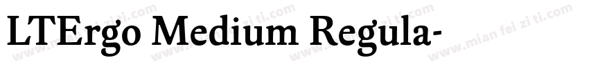 LTErgo Medium Regula字体转换